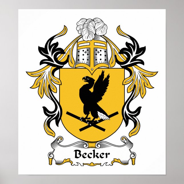 Poster Becker Family Crest (Devant)