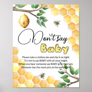 Poster Bee ne dit pas bébé gaby douche jeu