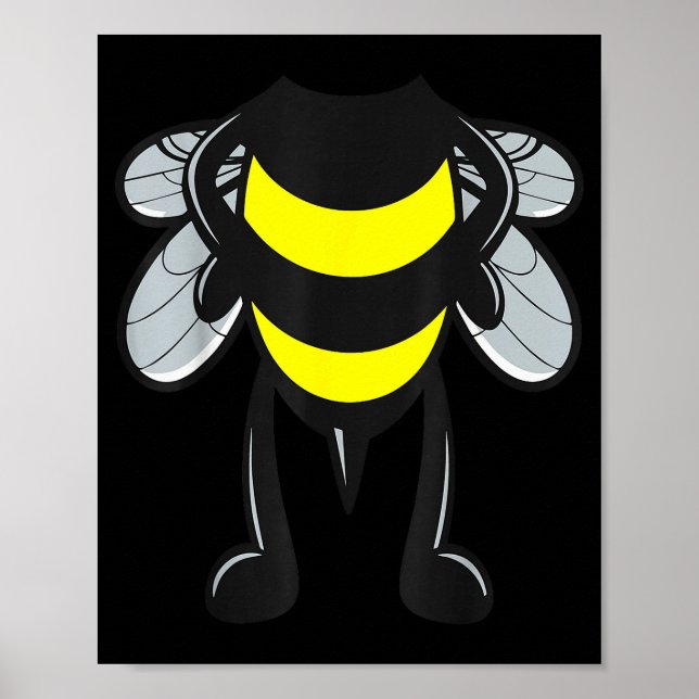 Poster Bee Shirt Adult Men Women Kids Bumblebee Costume  (Devant)