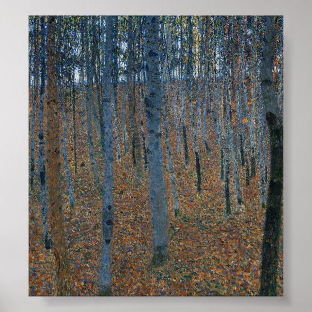 Poster Beech Grove I by Gustav Klimt (Devant)