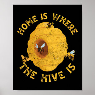 Poster Beekeeper Beekeeper Home Est Là Où Ma Ruche Est
