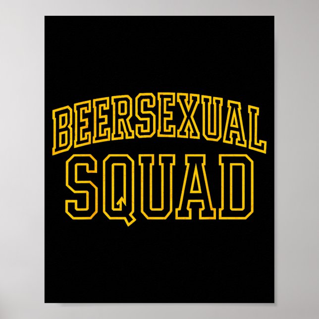 Poster Beerual Squad Matching Group Bachelor Party Design (Devant)