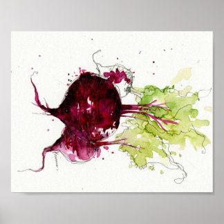 Poster Beet root Cuisine murale