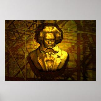 Poster Beethoven à Bronce