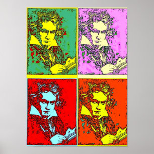 Poster Beethoven Pop Art