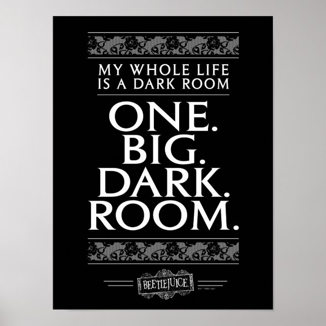 Poster Beetlejus | Toute Ma Vie Est Une Chambre Sombre (Devant)