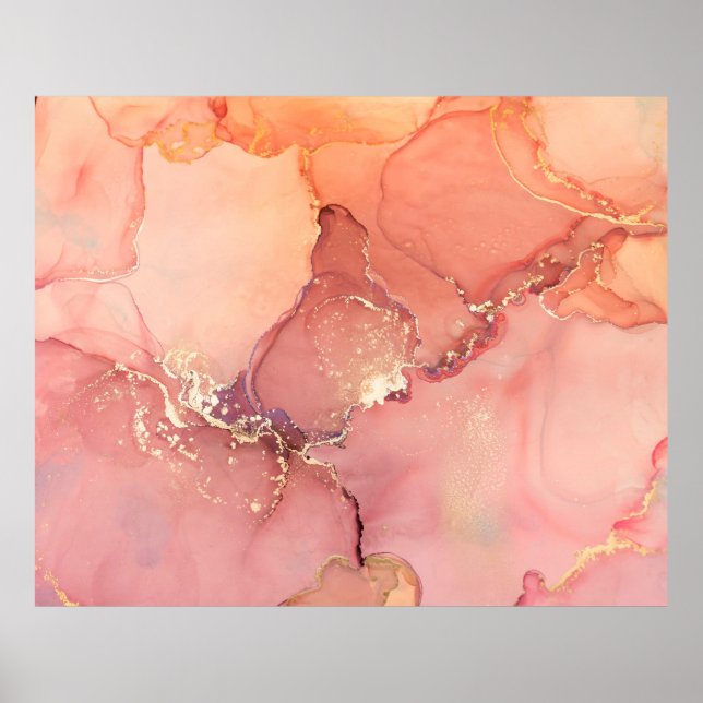 Poster beige Abstrait, arrière - plan marron, papier pein (Devant)