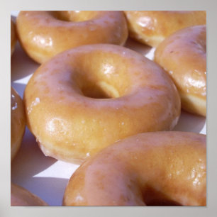 Poster Beignet sur la toile