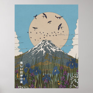 Poster Bel été japonais