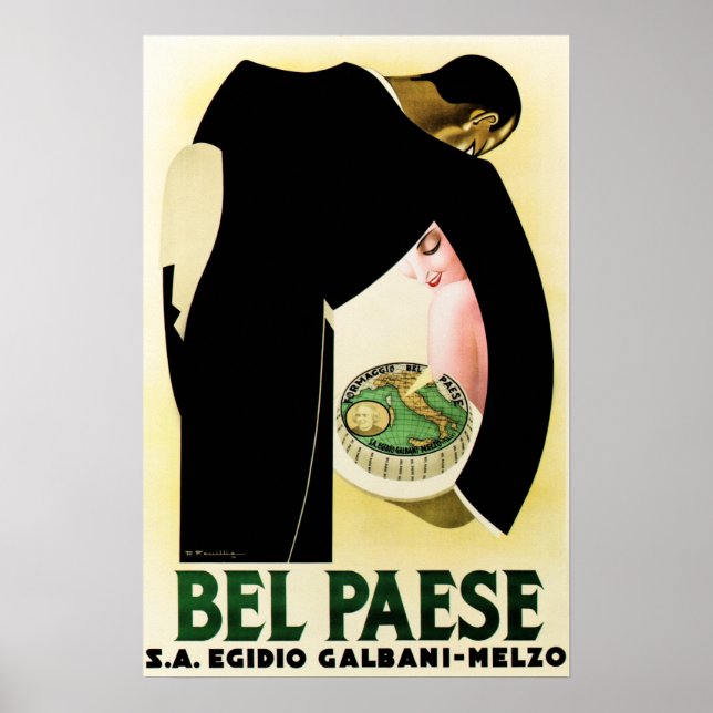 Poster BEL PAESE FORMAGGIO Italien Fromage (Devant)