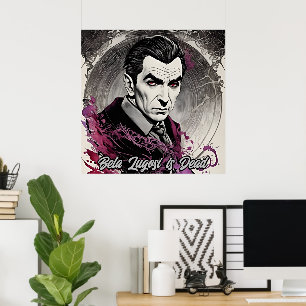 Poster Bela Lugosi est morte - Art rétro