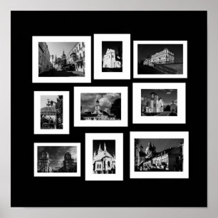 Poster Bélarus Minsk Grodno Vitebsk Brest Architecture