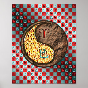 Poster Bélier et Serpent de Terre