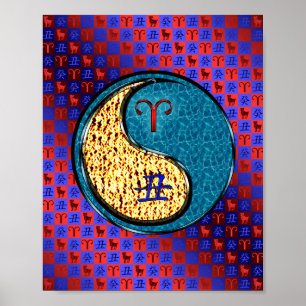 Poster Béliers à eau