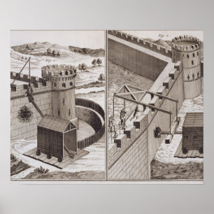 Poster Béliers romains batteurs, de l'Encyclopédie des S