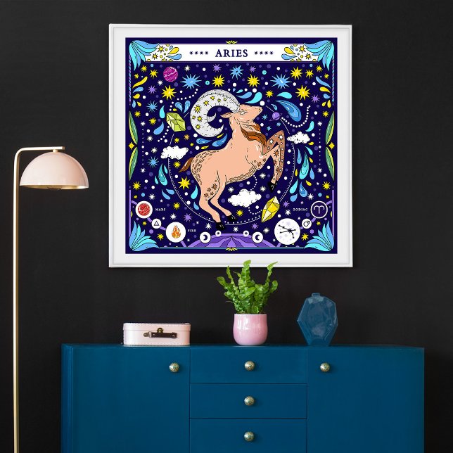 Poster Béliers : Zodiac "Détermination de la fouille" (Créateur téléchargé)