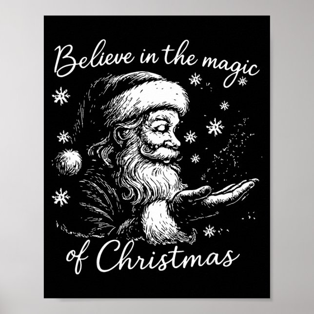 Poster Believe In The Magic Of Christmas, Funny Christmas (Devant)