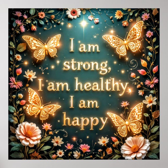 Poster Believe in yourself - Powerful Self Motivation #1 (Devant)