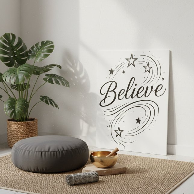 Poster Believe Magical Stars - Boho Celestial (Créateur téléchargé)