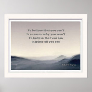 Poster Believe that you can