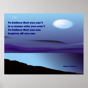 Poster Believe that you can
