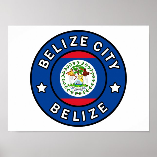 Poster Belize City Belize (Devant)