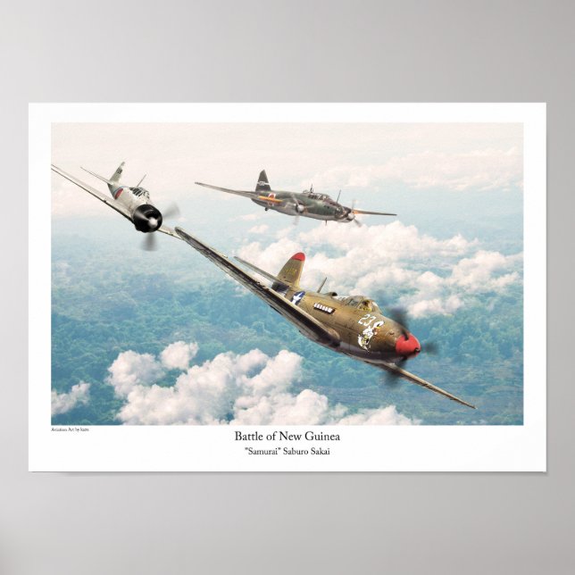 Poster Bell P-39 Airacobra (Devant)