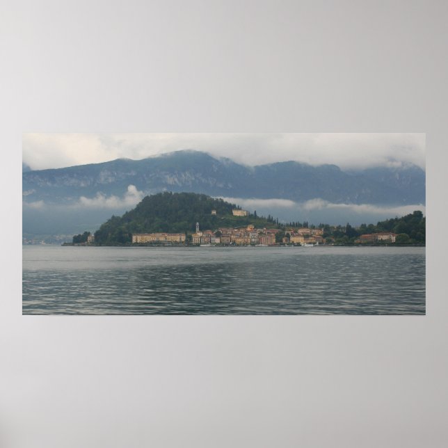 Poster Bellagio dans l'affiche du brouillard (Devant)