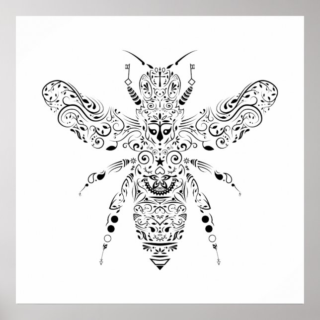 Poster belle abeille (Devant)