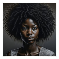 Belle Africaine Américaine Femme Ai Art