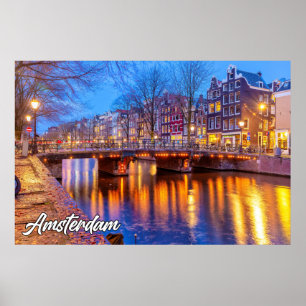 Poster Belle Amsterdam, Pays-Bas