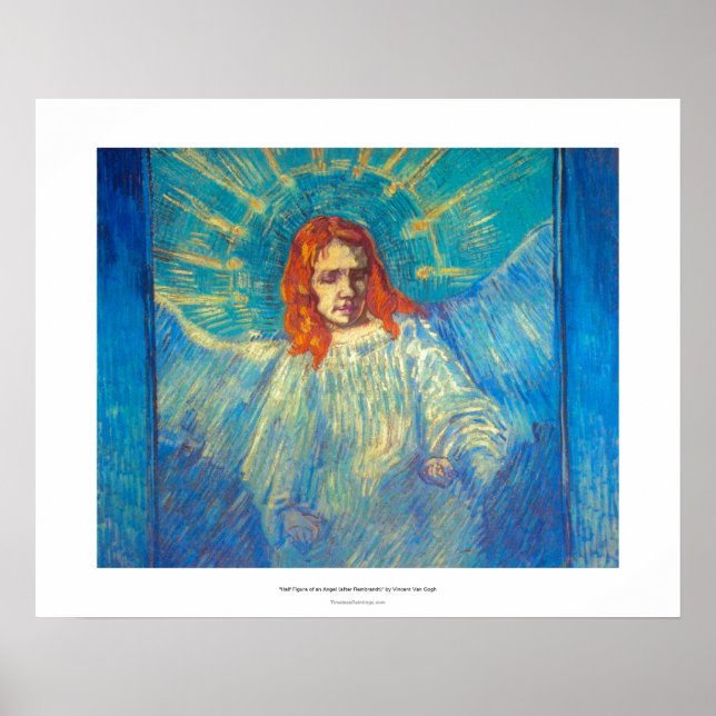 Poster Belle Angel art glorieuse peinture de Van Gogh (Devant)