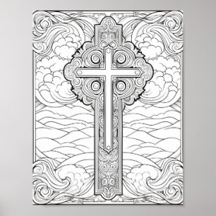Poster Belle Bible Adulte Coloration Thématique
