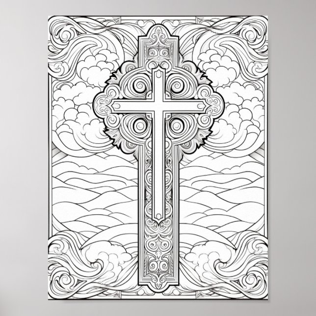Poster Belle Bible Adulte Coloration Thématique (Devant)