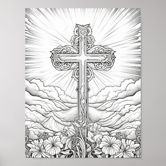 Poster Belle Bible Adulte Coloration Thématique (Devant)