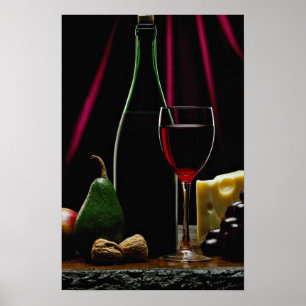 Poster Belle bouteille de vin