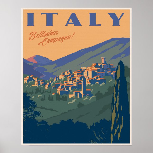 Poster Belle campagne italienne (Devant)