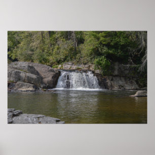 Poster Belle Cascade Dans Les Montagnes Appalaches