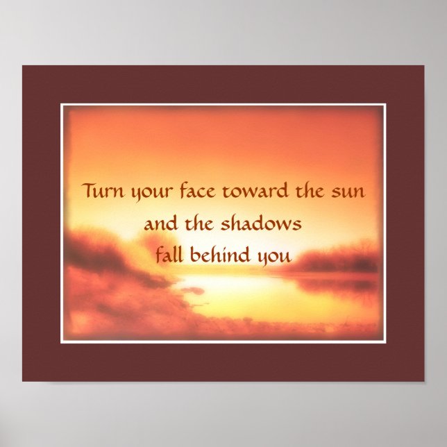 Poster belle citation d'affiche de motivation photo art (Devant)