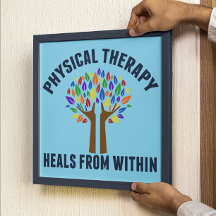 Poster Belle citation inspirante de thérapie physique