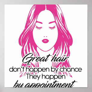 Poster Belle Coiffure Ne Se Produit Pas Par Hasard Coiffu