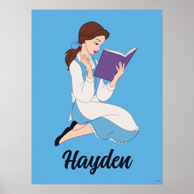 Poster Belle dans un livre (Devant)