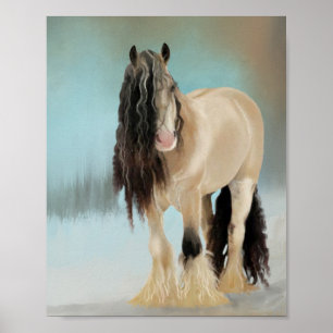 Poster Belle découpage Cheval Imprimer