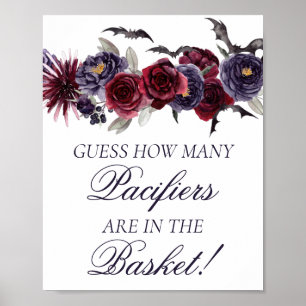Poster Belle déplaisante   Gothique Floral Devinez Combie