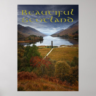 Poster Belle Ecosse, Monument de Glenfinnan