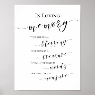 Poster Belle Elegant In Love Memory Signe