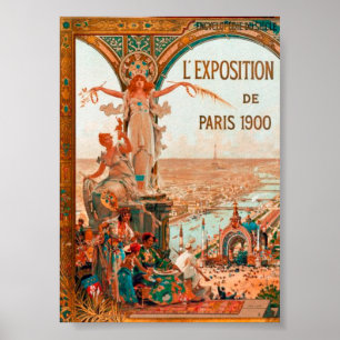 Poster Belle Époque – Paris 1900 Exposition Universelle