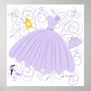 Poster Belle et belle robe
