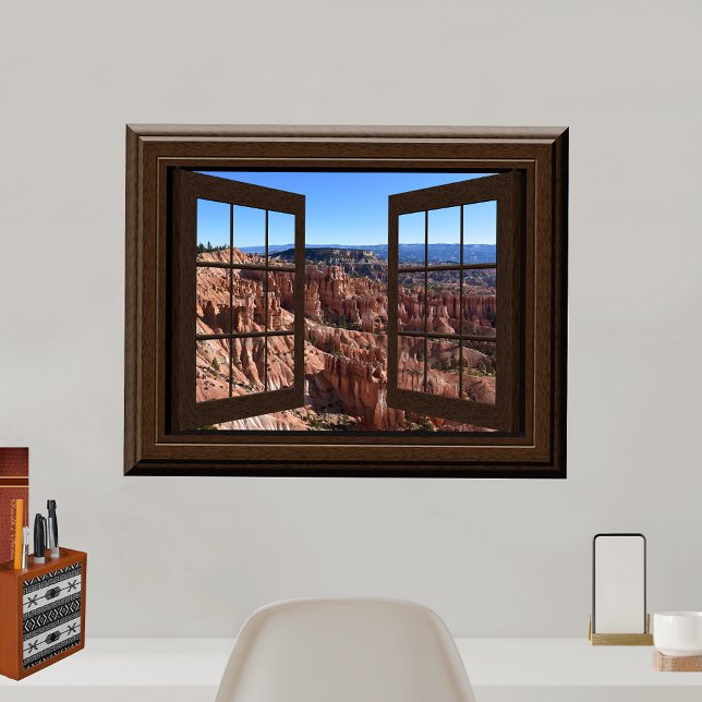 Poster Belle Fake Window Vue Bryce Canyon Utah (Créateur téléchargé)