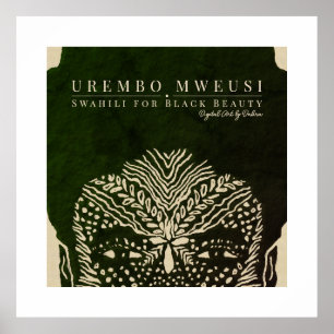 Poster Belle femme africaine